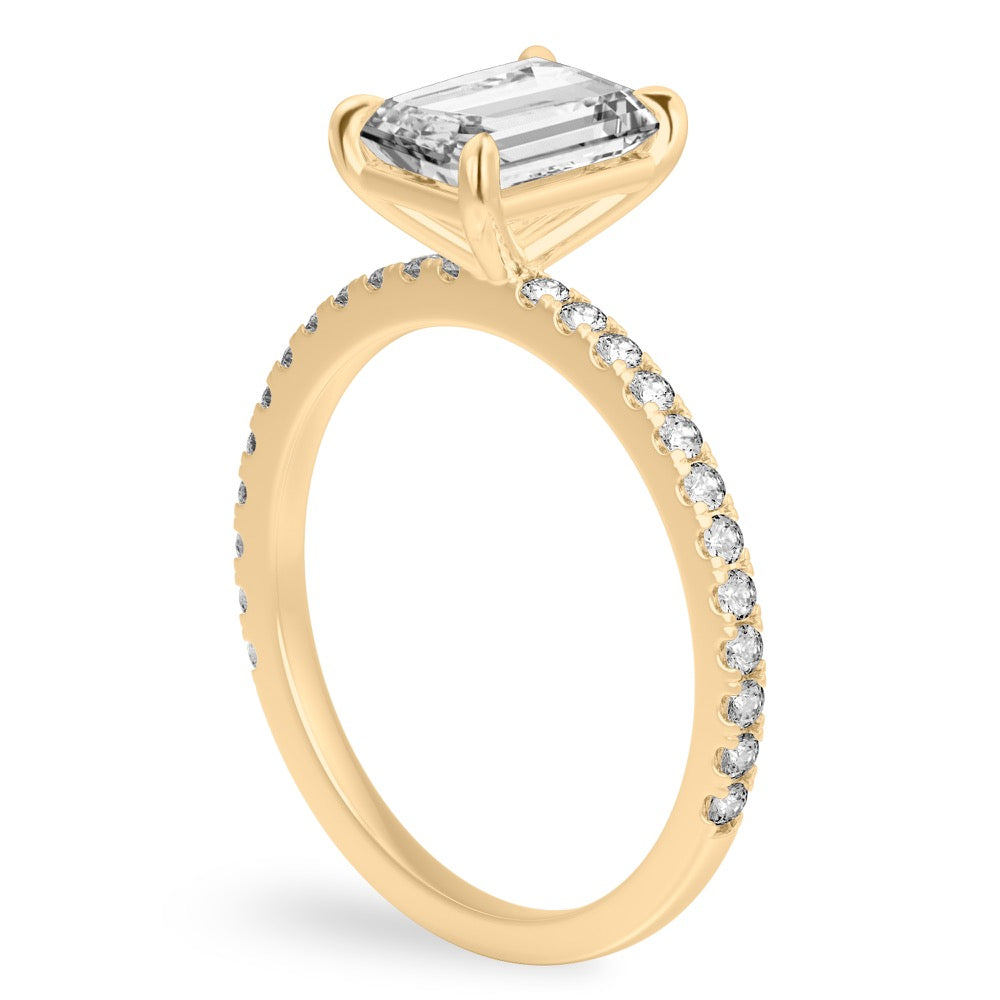 Celine Delicate Pave Engagement Ring