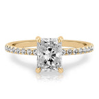 Celine Delicate Pave Engagement Ring