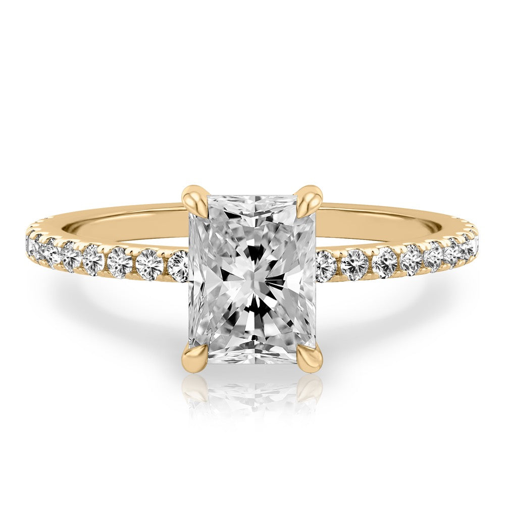 Celine Delicate Pave Engagement Ring