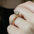 Lily Engagement Ring with a Ribbon Design