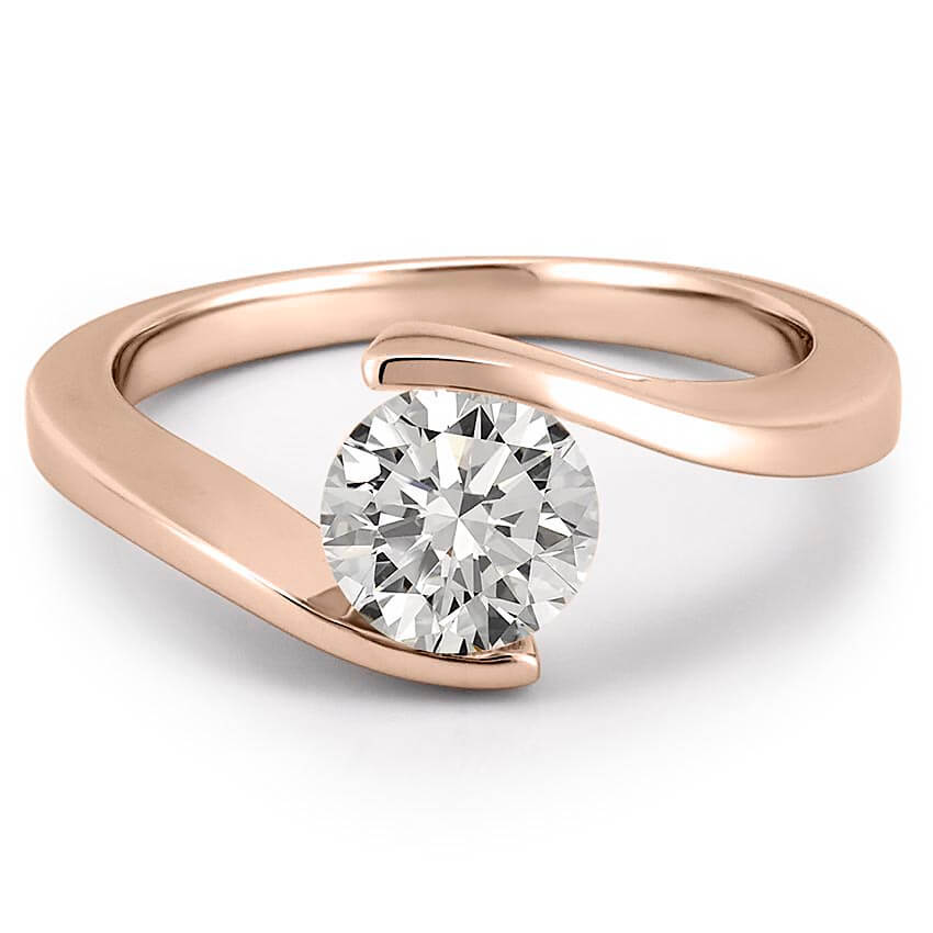 Floating Ring Floating Diamond Engagement Ring
