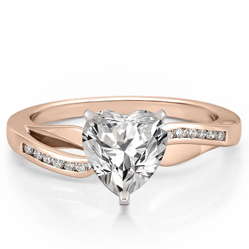 Lily Engagement Ring with a Ribbon Design