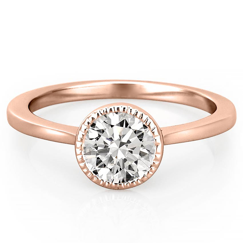 Callan Milgrain Bezel Engagement Ring