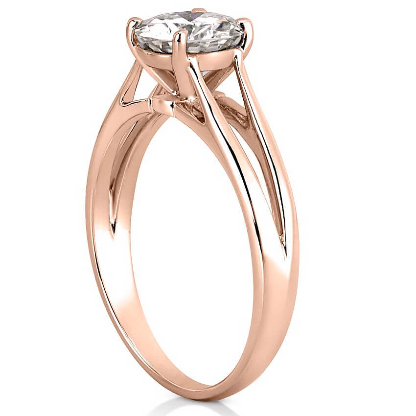 Unity Split Shank Solitaire Engagement Ring