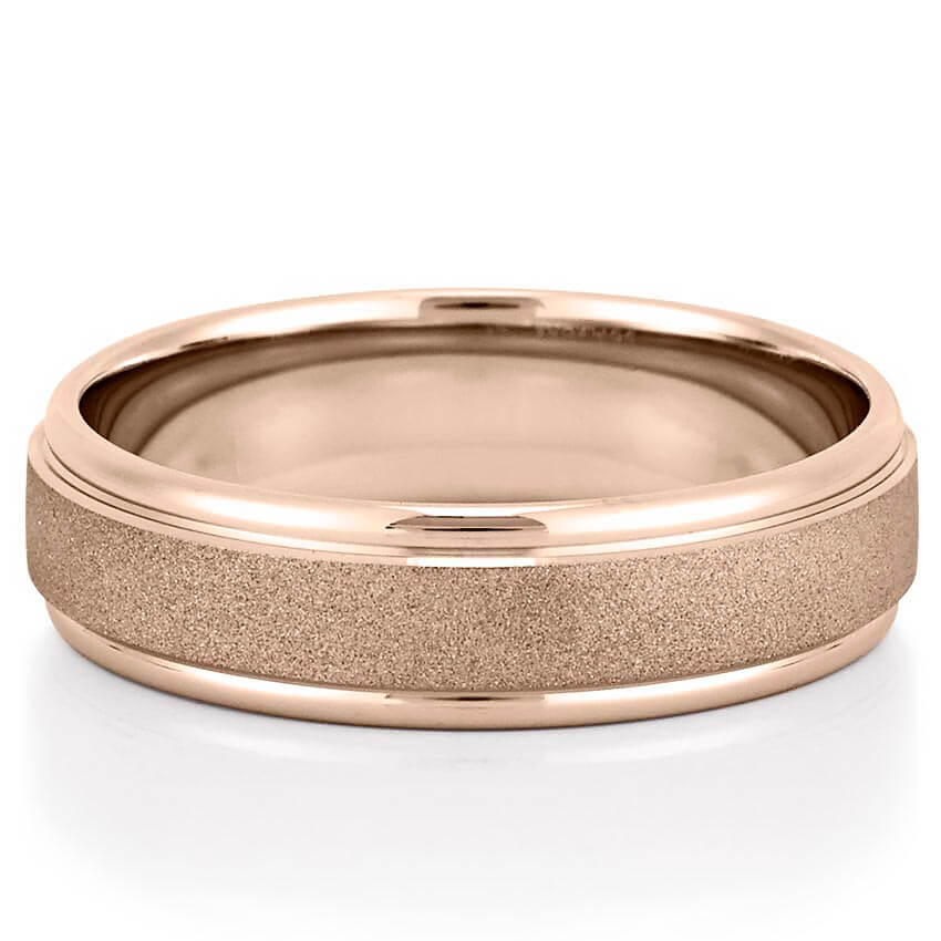 Tesla Wire Brushed Band with High Polish Edges