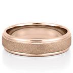 Tesla Wire Brushed Band with High Polish Edges