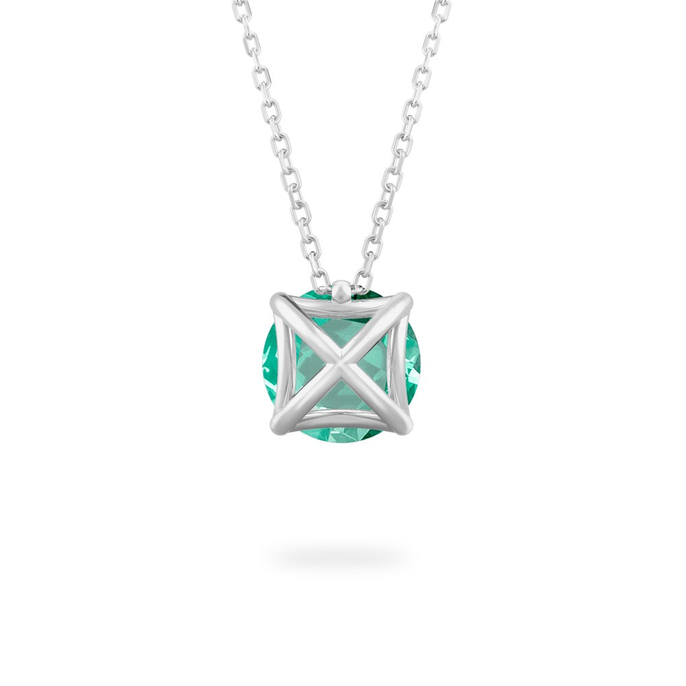 Green Sapphire Ripple Necklace