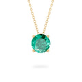 Green Sapphire Ripple Necklace