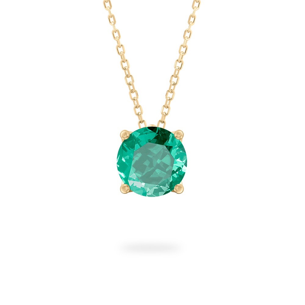 Green Sapphire Ripple Necklace