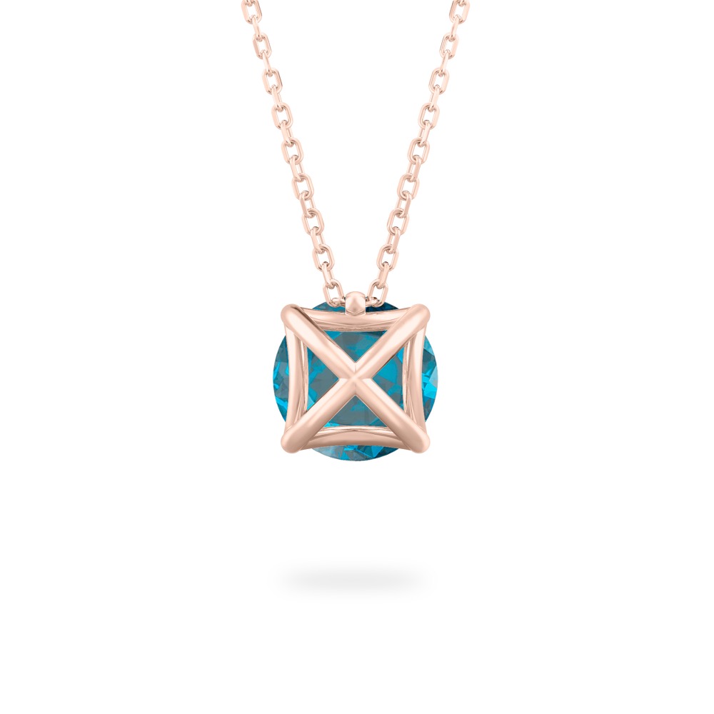 London Blue Topaz Ripple Necklace