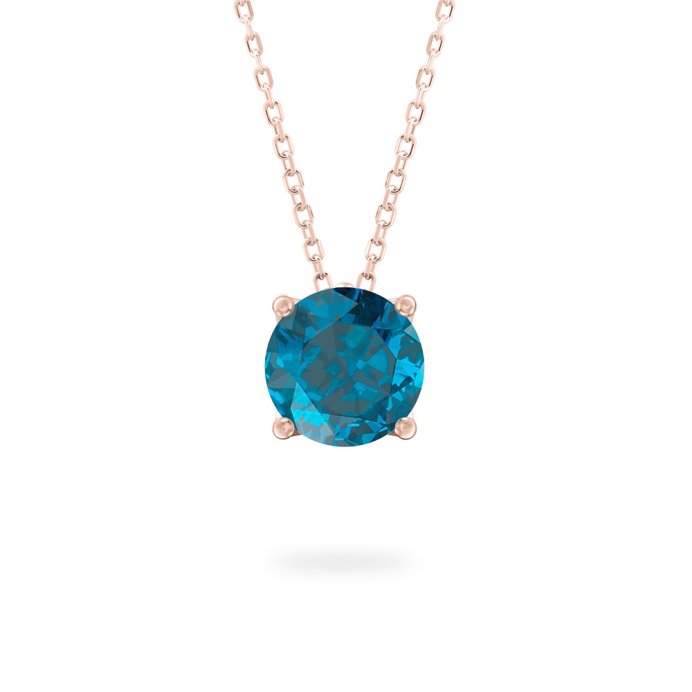 London Blue Topaz Ripple Necklace
