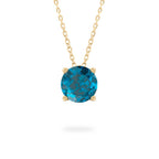 London Blue Topaz Ripple Necklace
