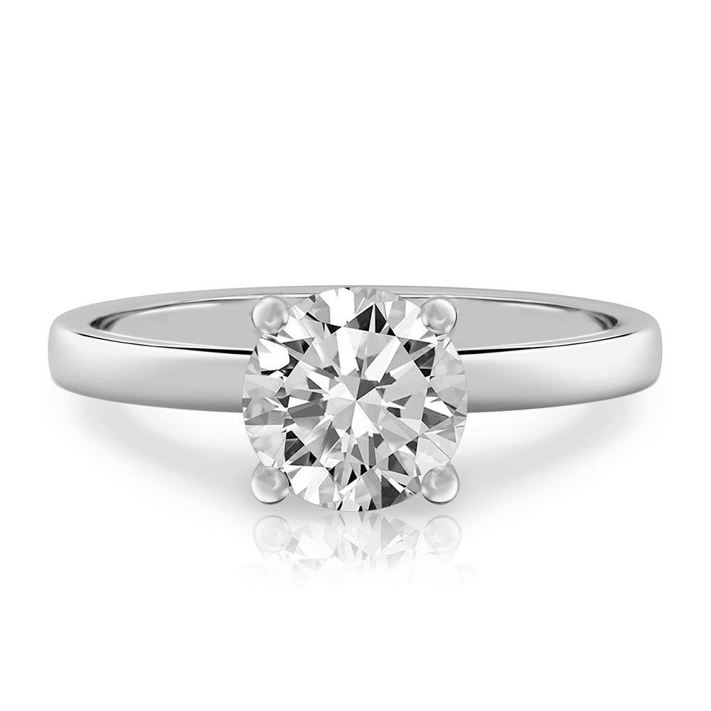 Anna Basket Setting Solitaire Engagement Ring