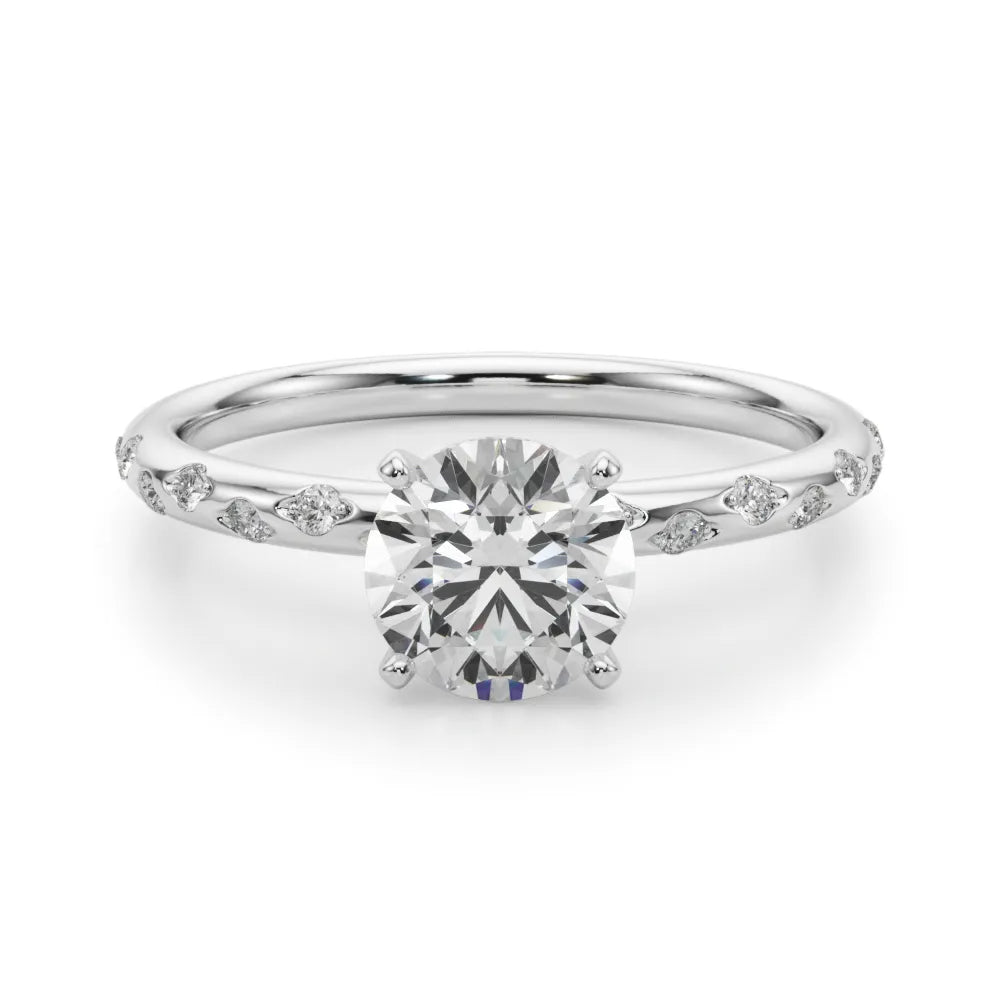 Avani Burnished Diamond Engagement Ring
