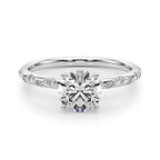 Avani Burnished Diamond Engagement Ring