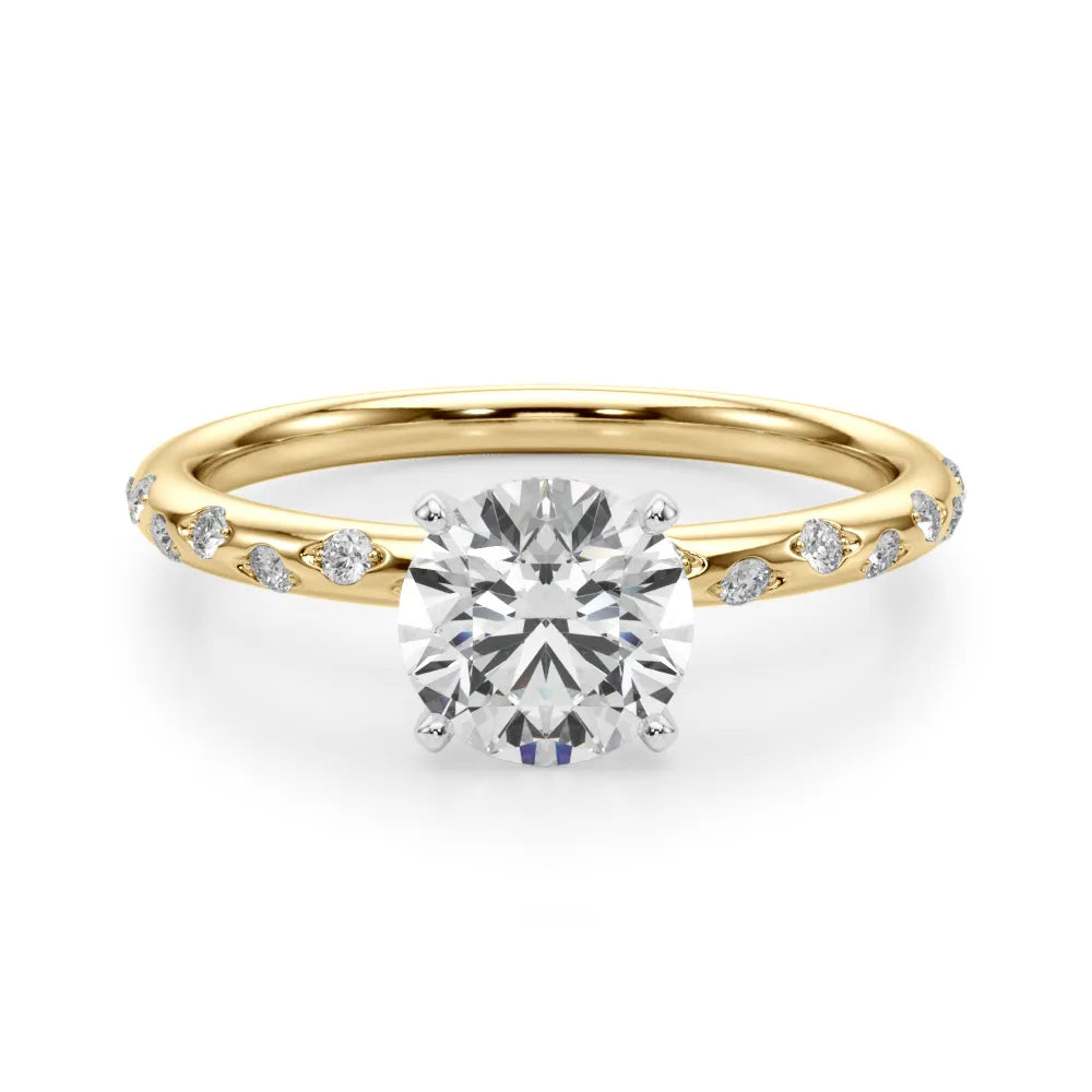Avani Burnished Diamond Engagement Ring