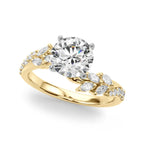 Faye Bypass Nature Inspired Engagement Ring