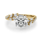 Faye Bypass Nature Inspired Engagement Ring