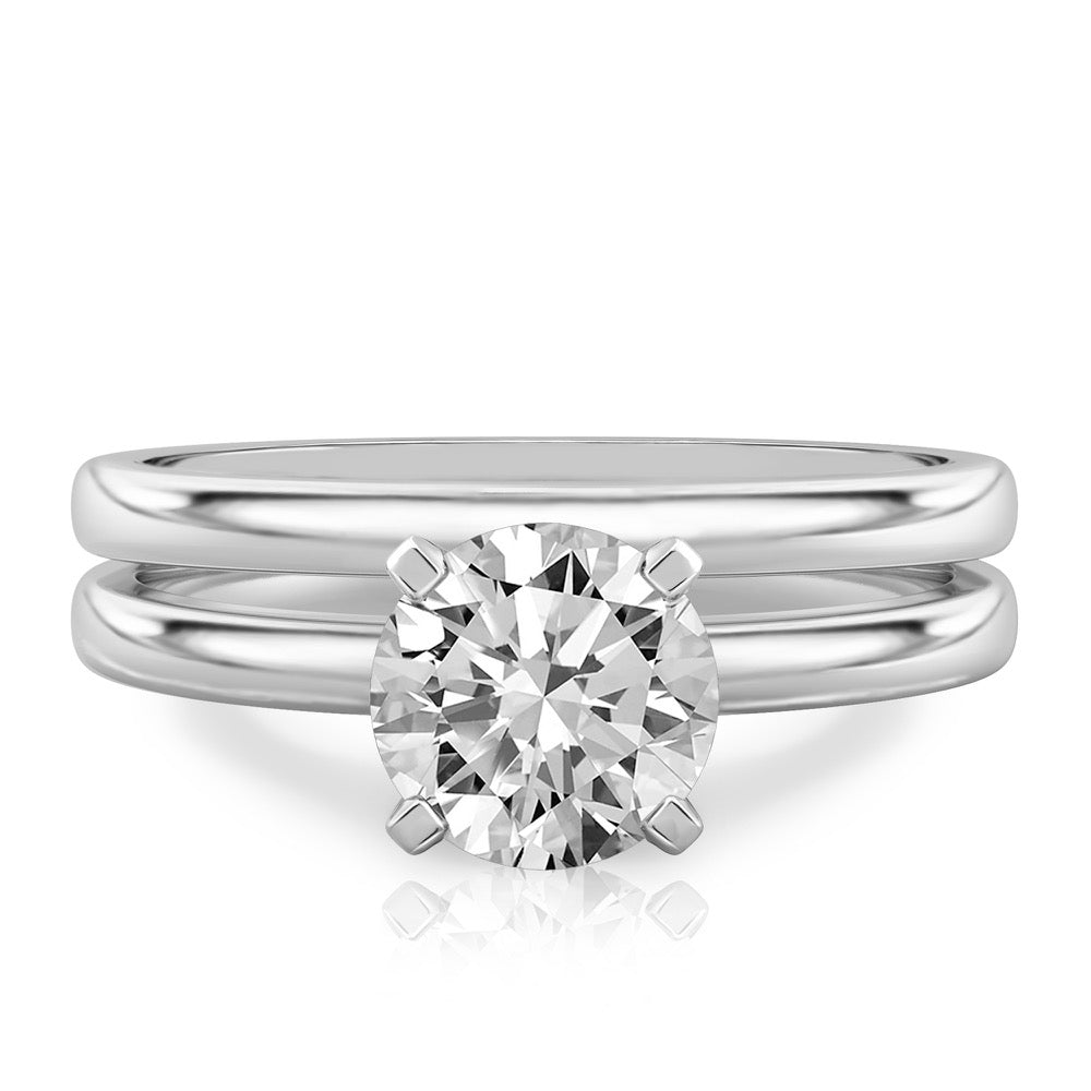 Asha Classic Solitaire Engagement Ring