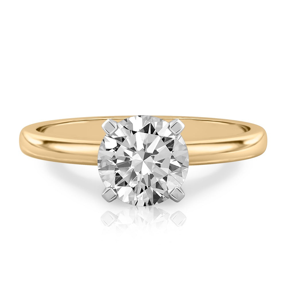 Asha Classic Solitaire Engagement Ring