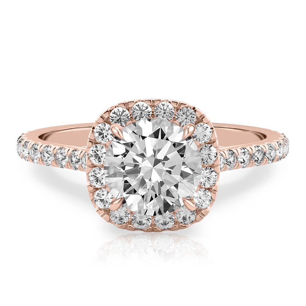 Sophie Cushion Halo Ring