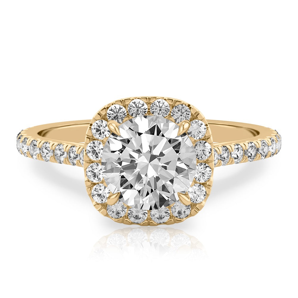 Sophie Cushion Halo Ring