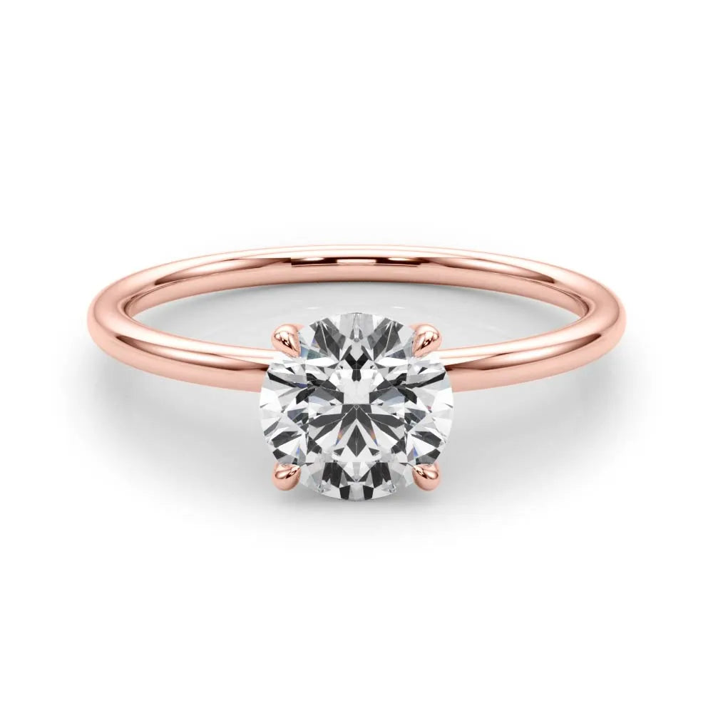 A Thousand Times Dainty Solitaire Engagement Ring