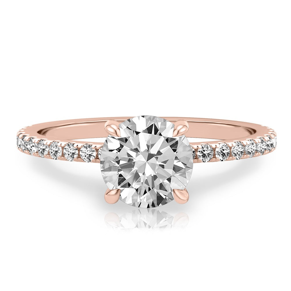 Celine Delicate Pave Engagement Ring