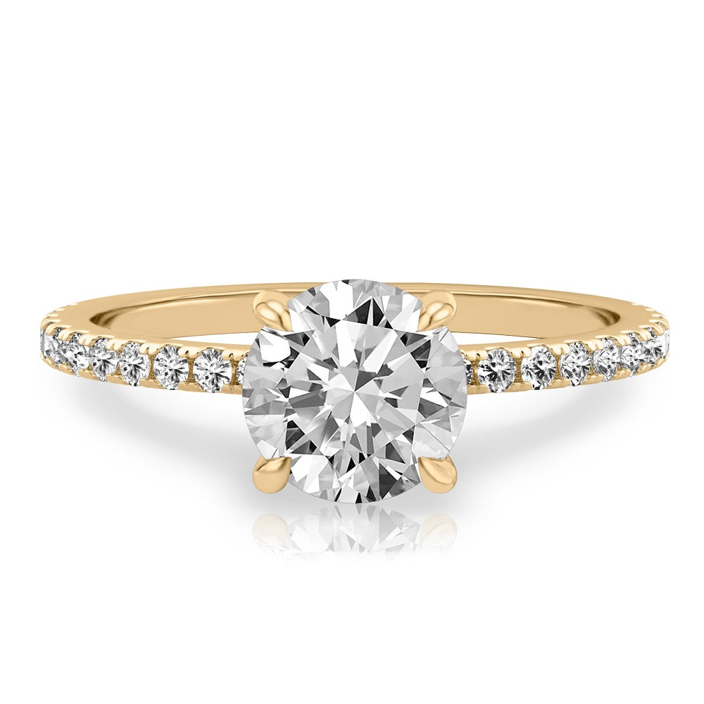 Celine Delicate Pave Engagement Ring