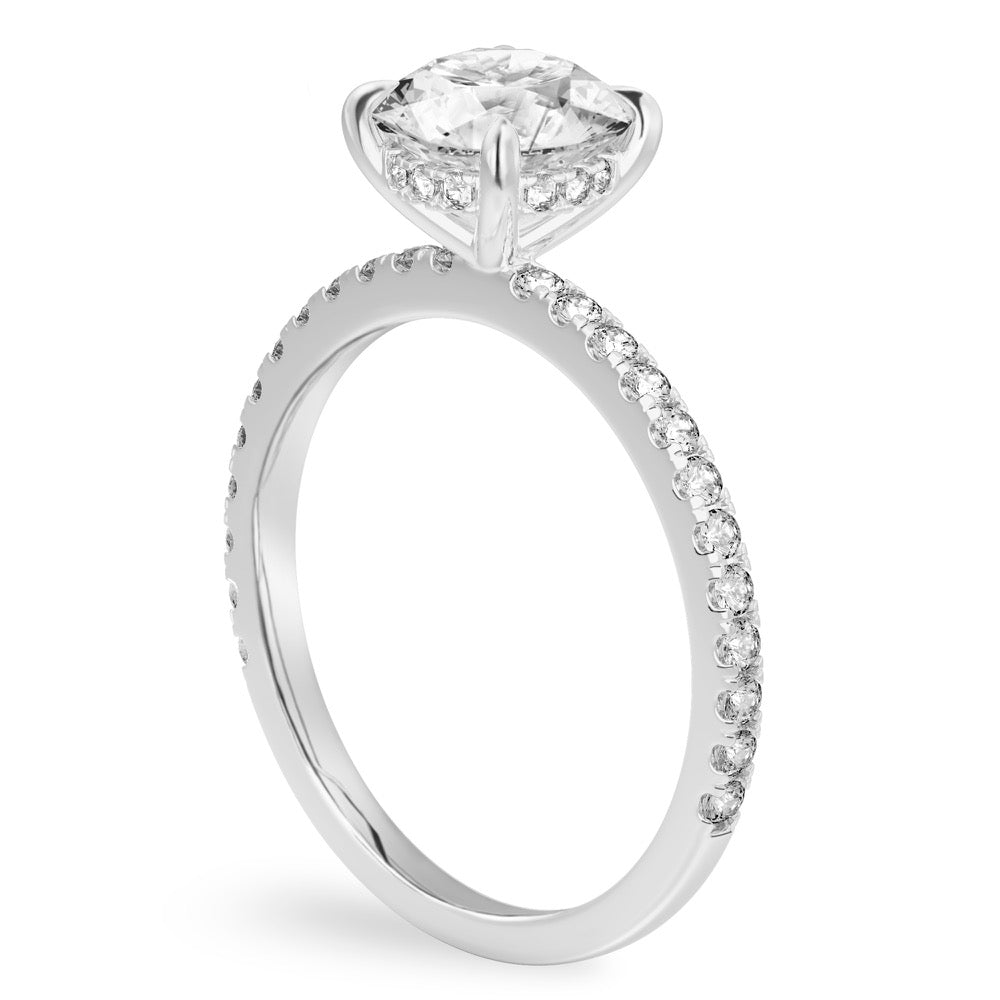 Celeste Pavé Hidden Halo Engagement Ring