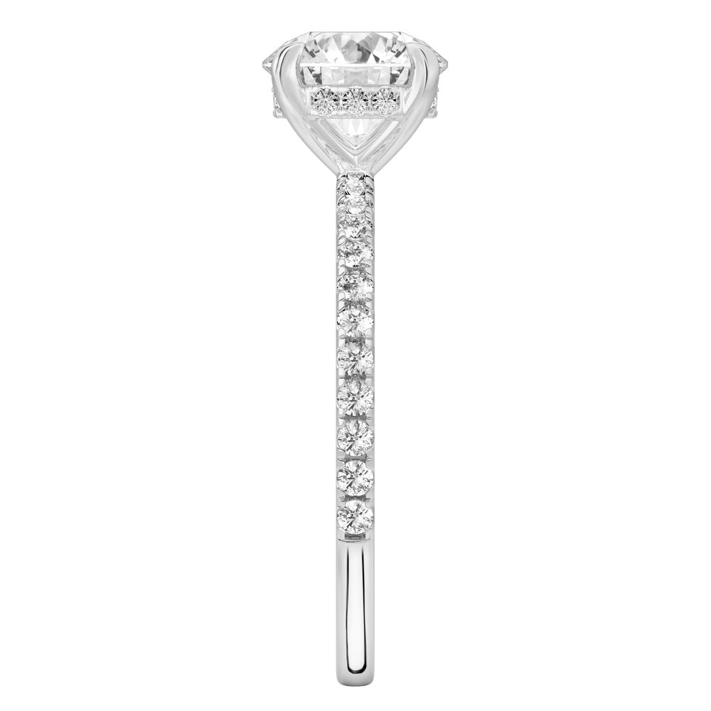 Celeste Pavé Hidden Halo Engagement Ring