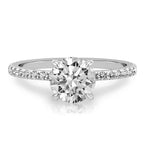 Celeste Pavé Hidden Halo Engagement Ring