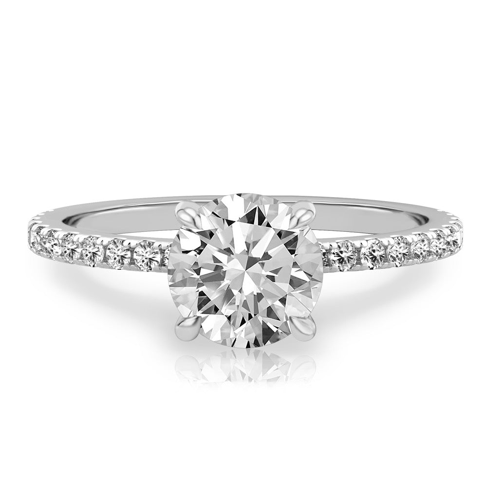 Celeste Pavé Hidden Halo Engagement Ring
