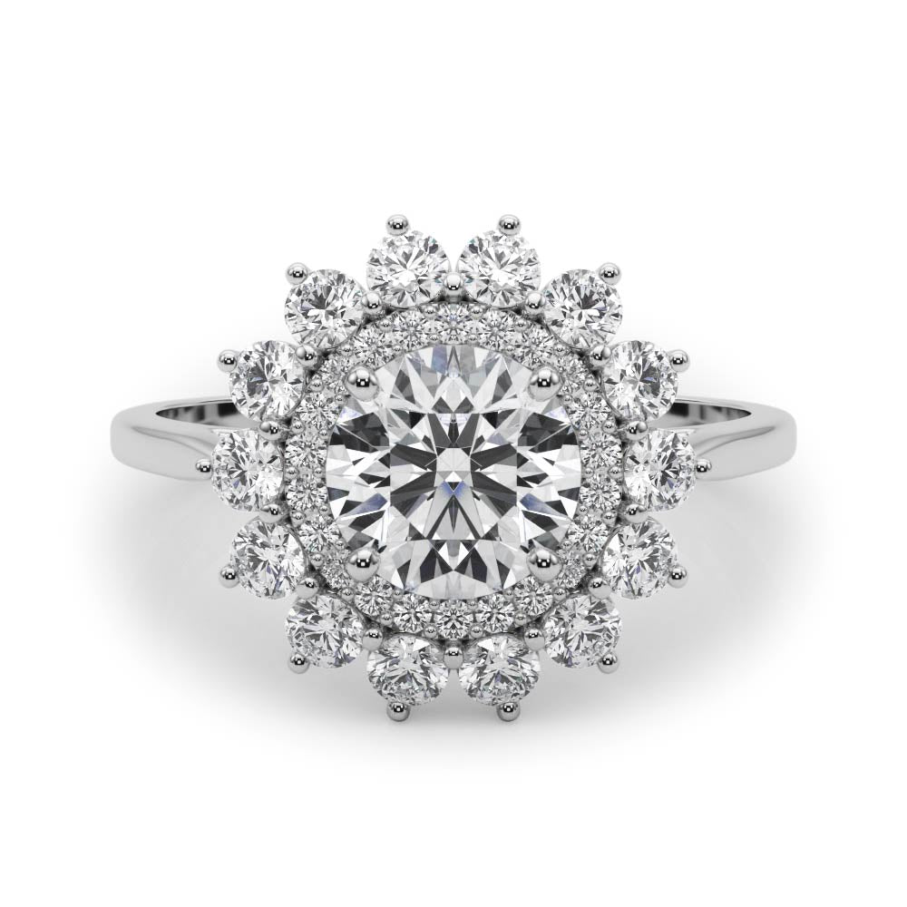 Harlow Double Halo Engagement Ring