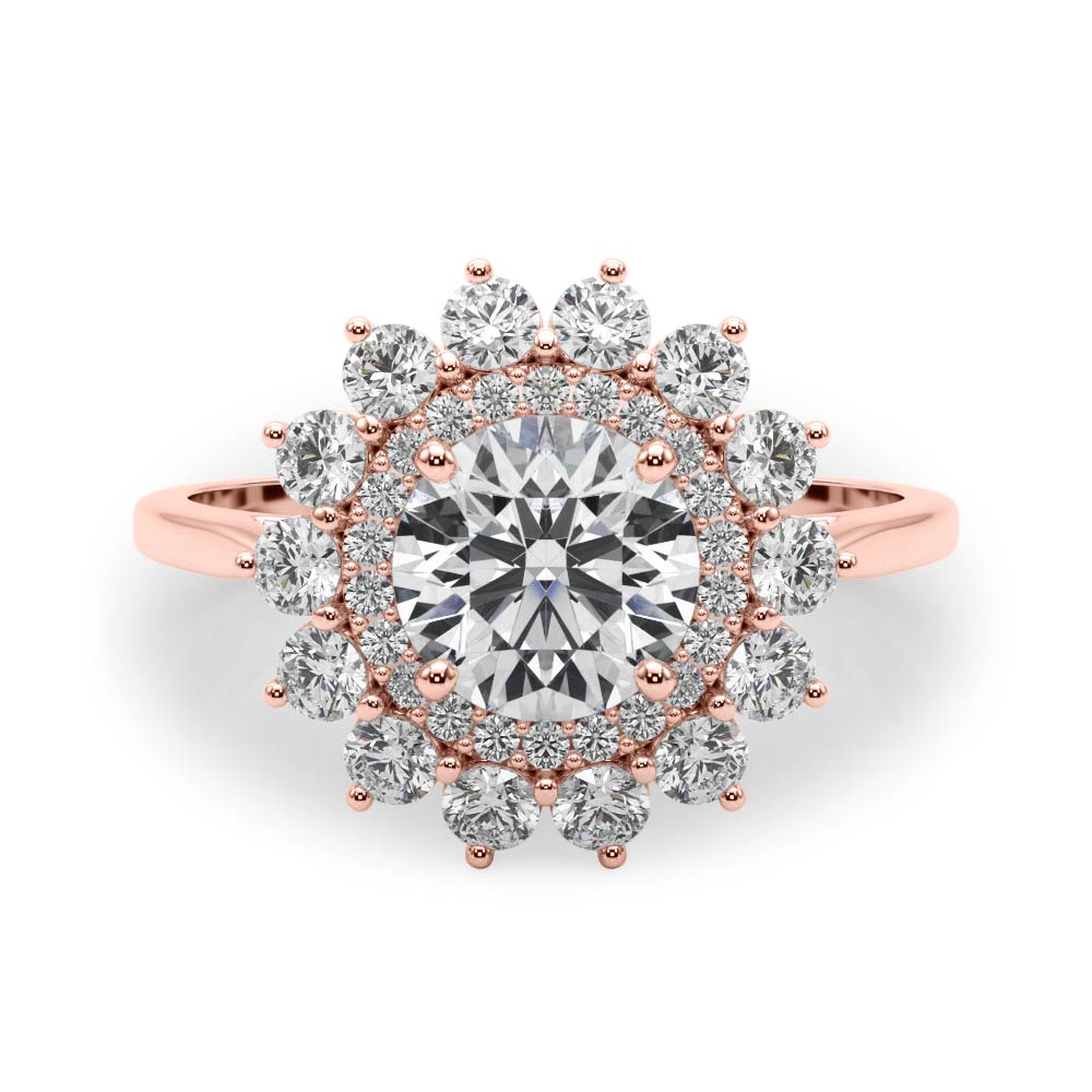 Harlow Double Halo Engagement Ring