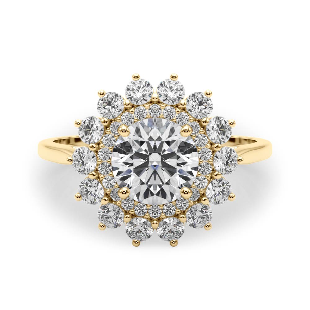 Harlow Double Halo Engagement Ring