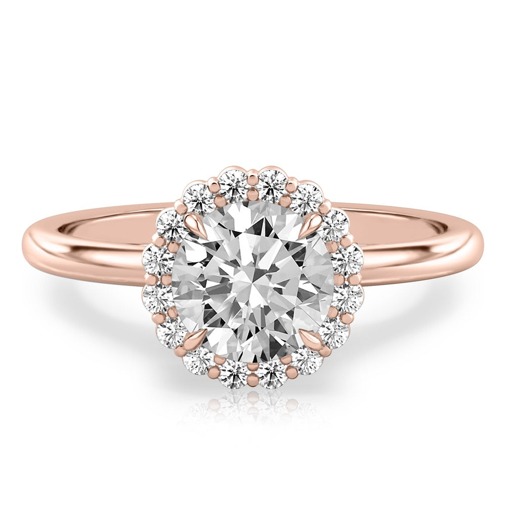 Elsa Floral Inspired Halo Ring