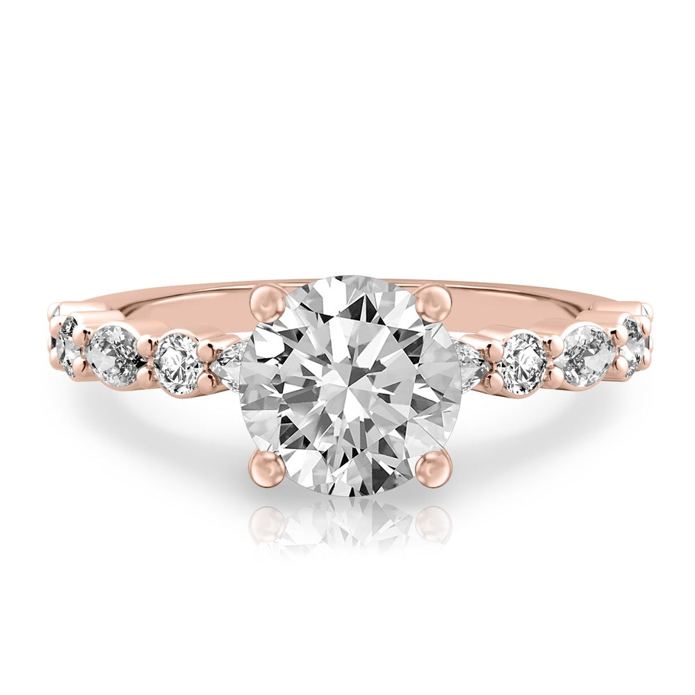 Clara Hidden Halo Marquise & Round Ring