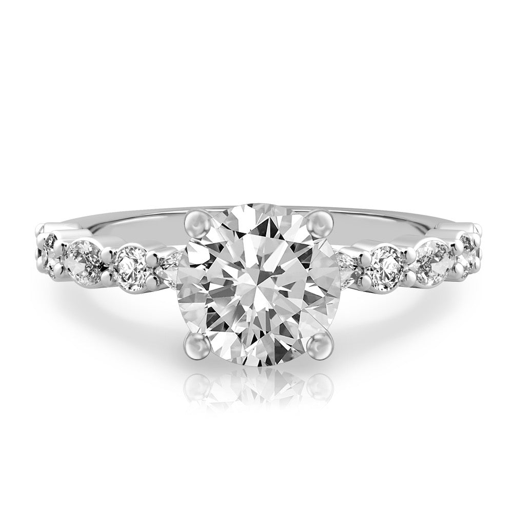 Clara Hidden Halo Marquise & Round Ring
