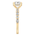 Clara Hidden Halo Marquise & Round Ring