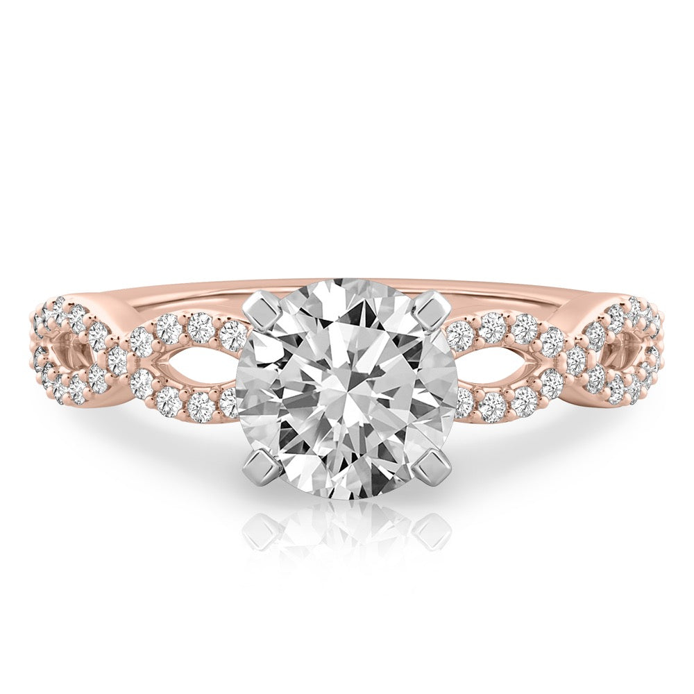 Infinity Infinity Engagement Ring with Diamonds