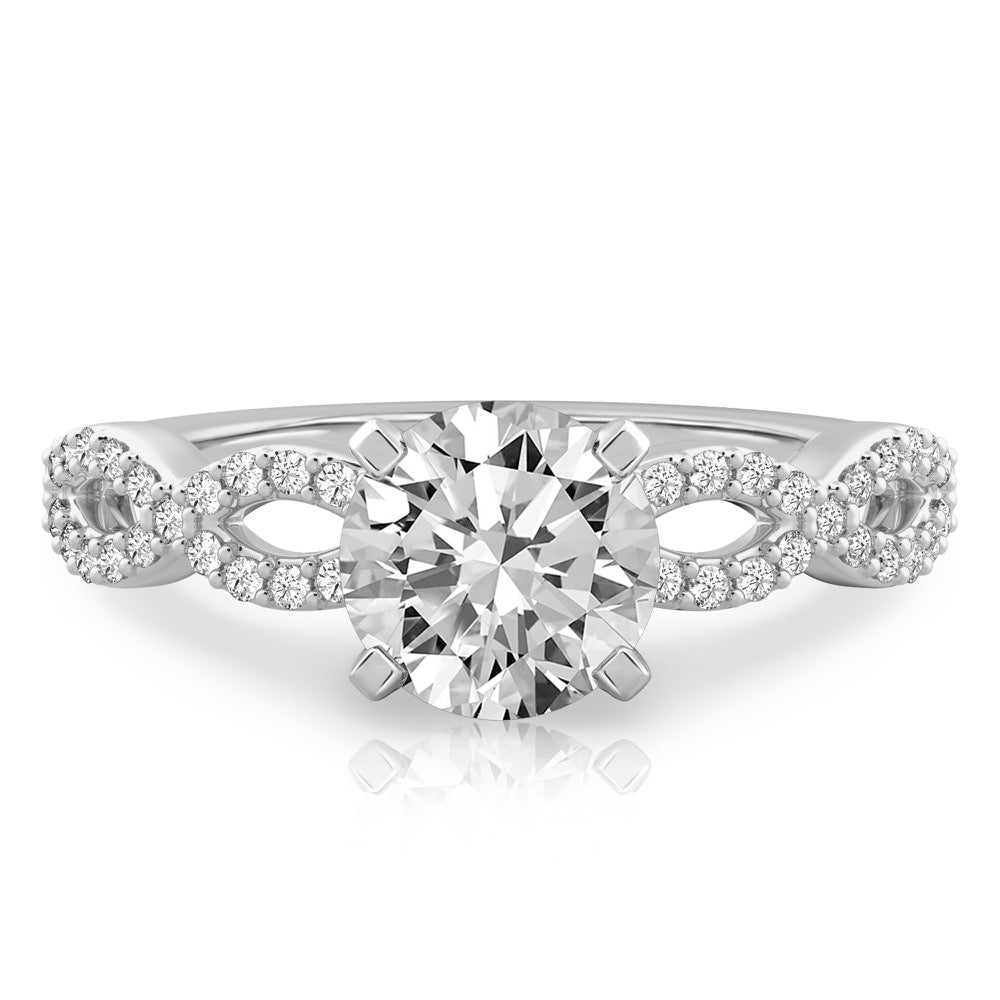 Infinity Infinity Engagement Ring with Diamonds