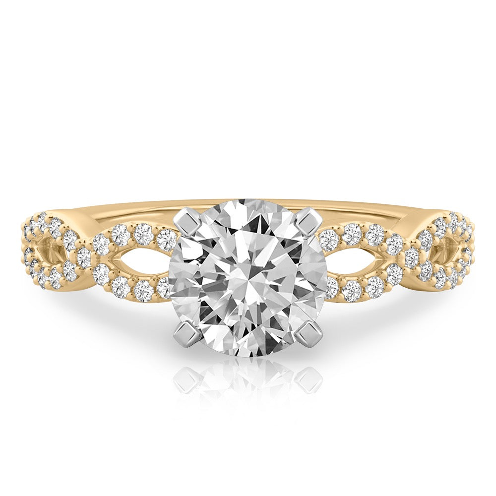 Infinity Infinity Engagement Ring with Diamonds