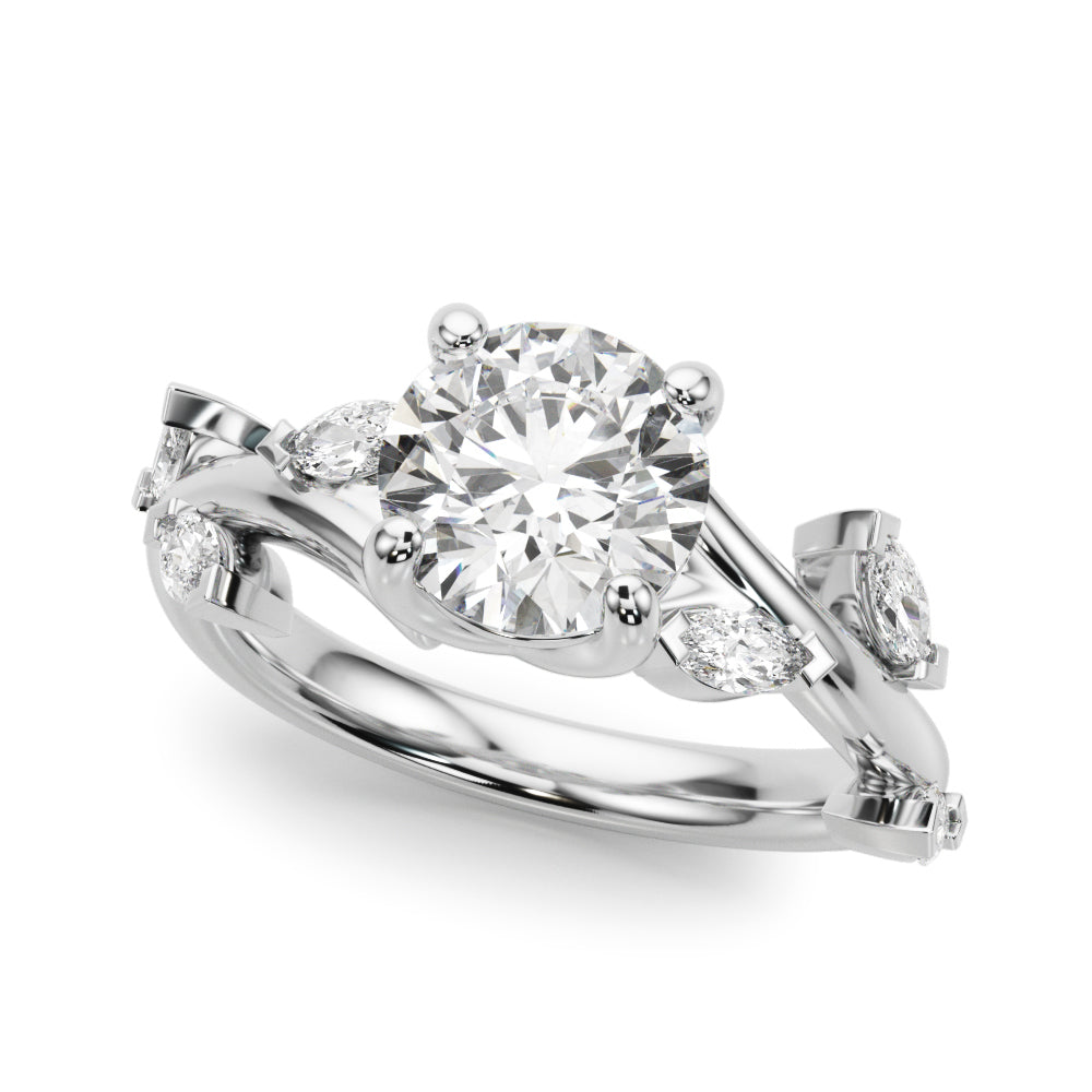 Willow Marquise Leaf Engagement Ring
