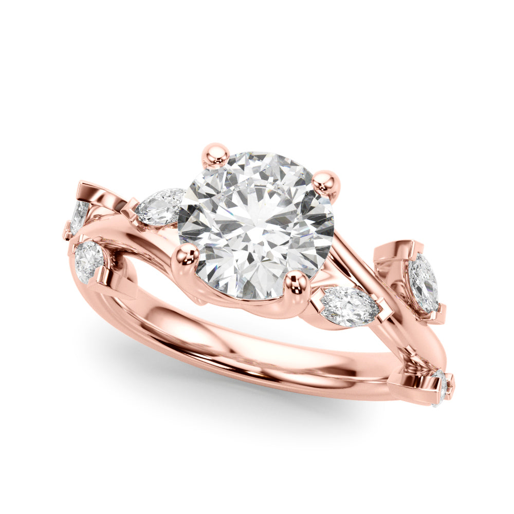 Willow Marquise Leaf Engagement Ring