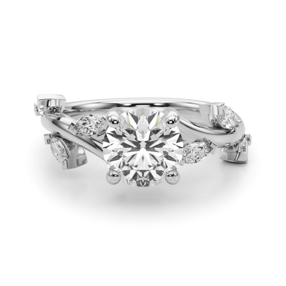 Willow Marquise Leaf Engagement Ring