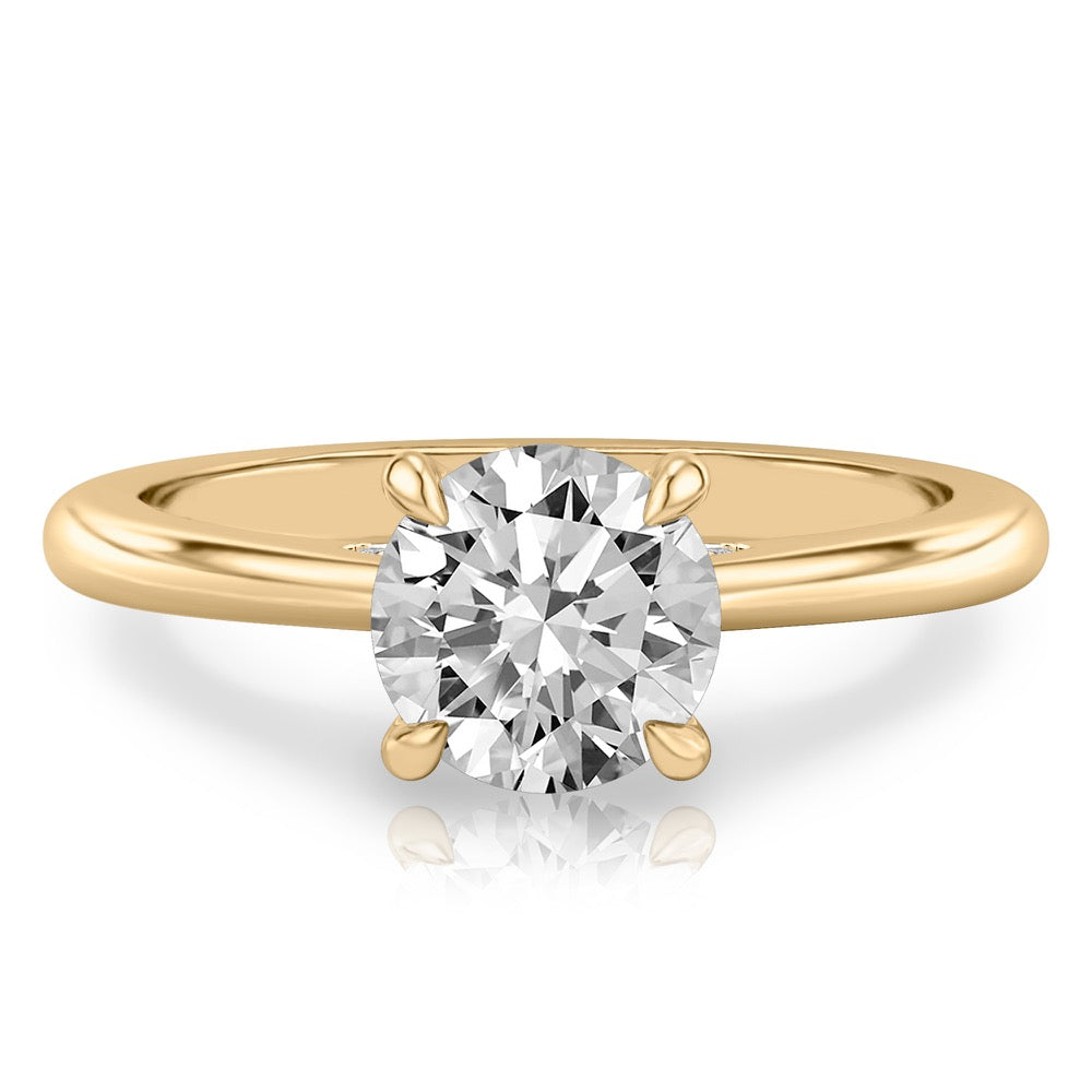 Cosette Pavé Bridge Engagement Ring