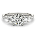 Eva Marquise & Round Cluster Engagement Ring