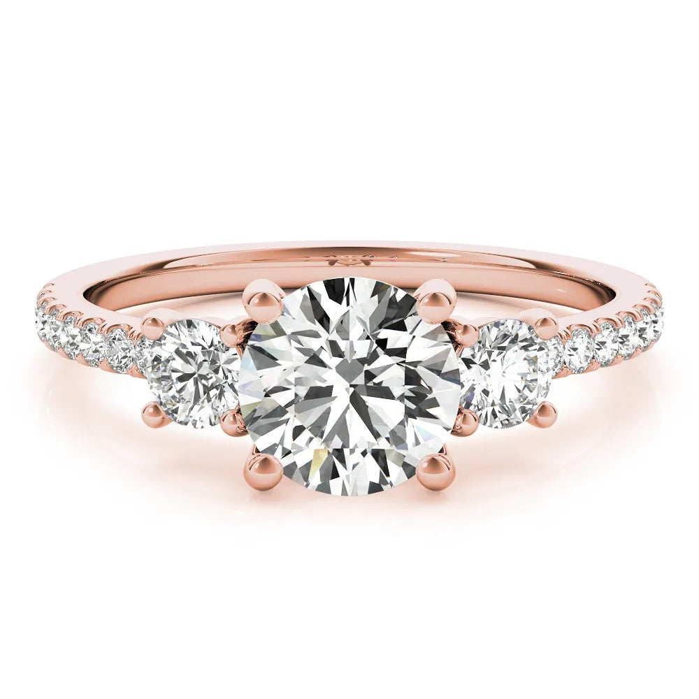 Eva Marquise & Round Cluster Engagement Ring