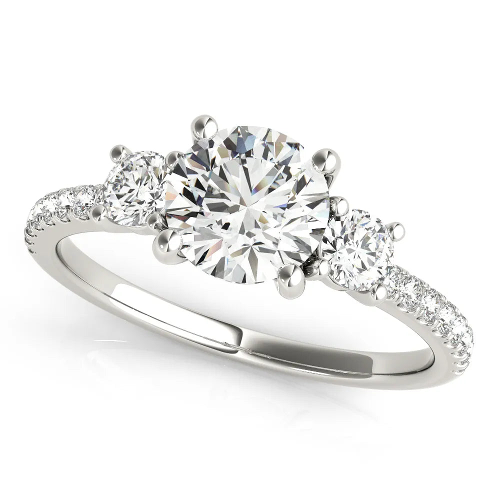 Eva Marquise & Round Cluster Engagement Ring